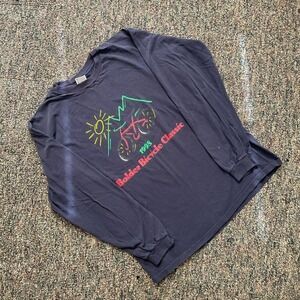 Vintage 90s Made in USA Bolder‎ Bycicle Classic Longsleeve